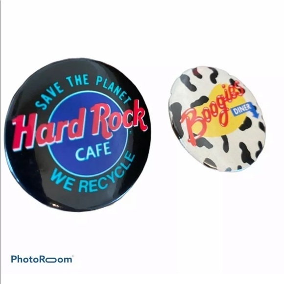 Lot of 2 Hard Rock Cafe Boogies Diner Small Pins - Picture 1 of 6